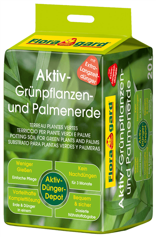 Floragard Aktiv Grünpflanzen- und Palmenerde - Floragard - Gartenbedarf > Gartenerden > Spezialerden - DerGartenmarkt.de shop.dergartenmarkt.de