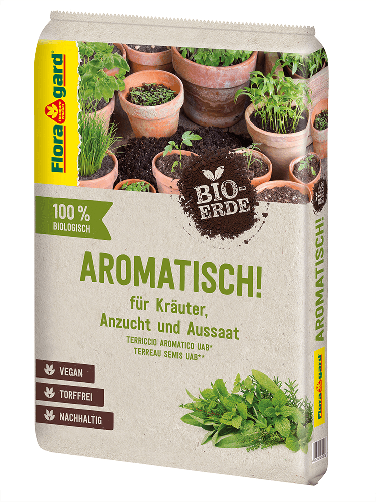 Floragard Bio-Erde Aromatisch - Floragard - Gartenbedarf > Gartenerden > Spezialerden - DerGartenmarkt.de shop.dergartenmarkt.de