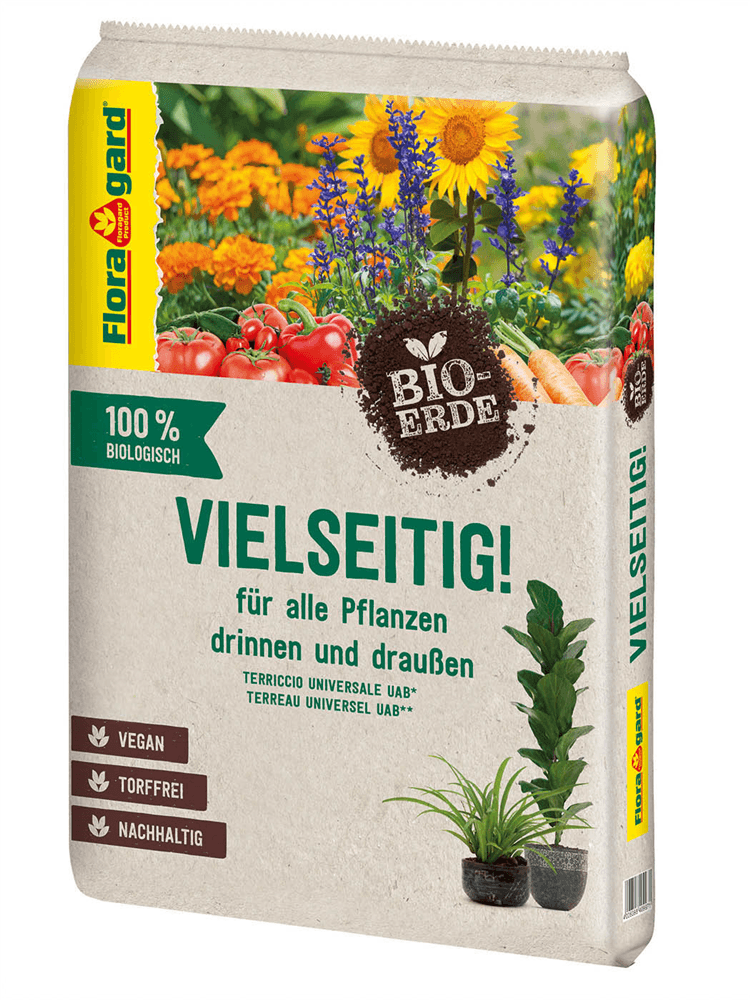 Floragard Bio-Erde Vielseitig - Floragard - Gartenbedarf > Gartenerden - DerGartenmarkt.de shop.dergartenmarkt.de