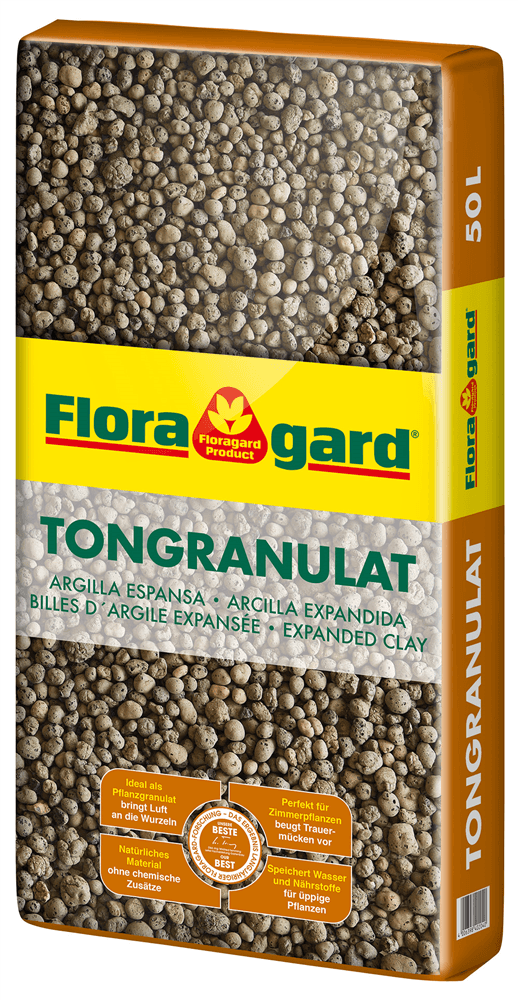 Floragard Tongranulat - Floragard - Gartenbedarf > Gartenerden > Blähton und Hydrokultur - DerGartenmarkt.de shop.dergartenmarkt.de