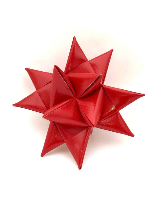 Fröbelstern Rot 13 cm – Weihnachtsstern aus Tarp-Segeltuch