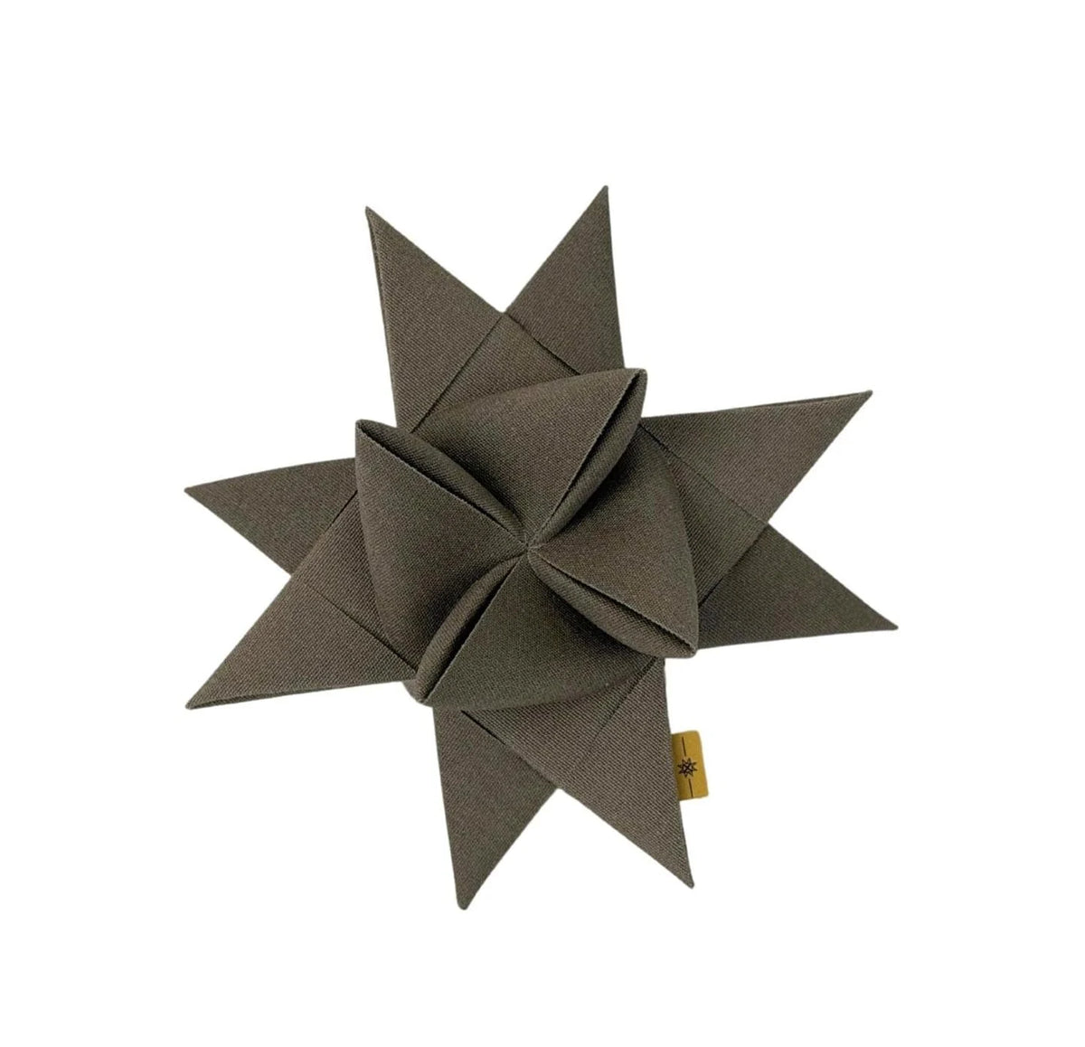Fröbelstern Taupe 26 cm – Weihnachtsstern aus Canvas-Segeltuch