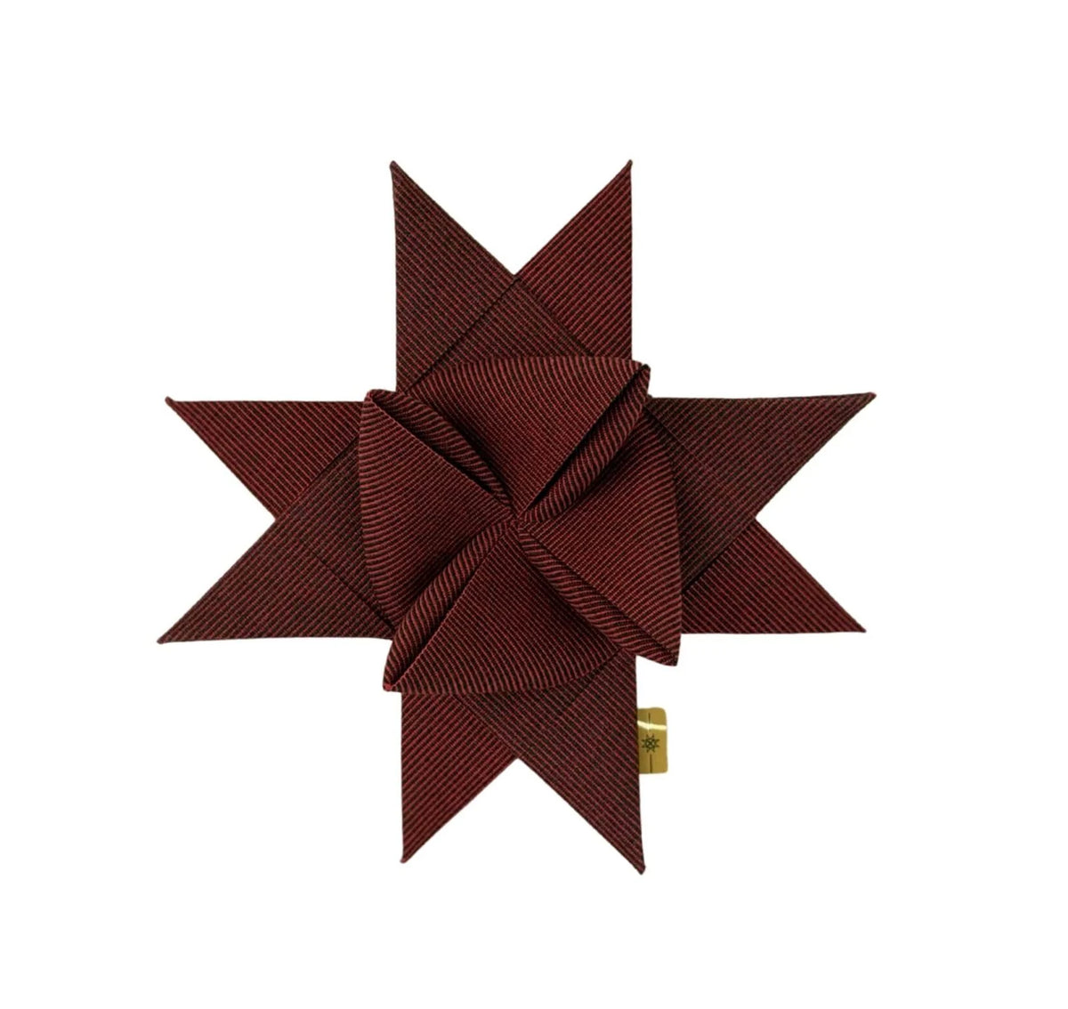 Fröbelstern Tweed rojo 8 cm – Weihnachtsstern aus Canvas-Segeltuch