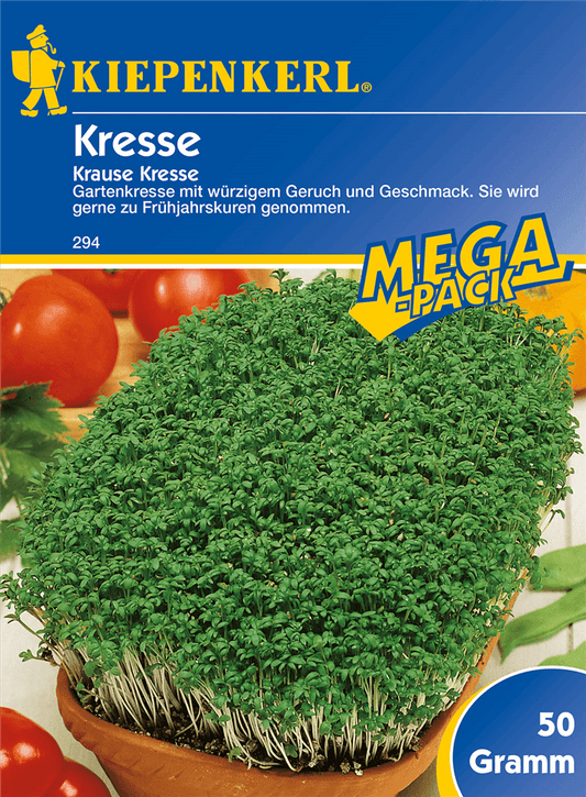 Gartenkresse 'Krause' - Kiepenkerl - Pflanzen > Saatgut > Kräutersamen > Kressesamen - DerGartenmarkt.de shop.dergartenmarkt.de
