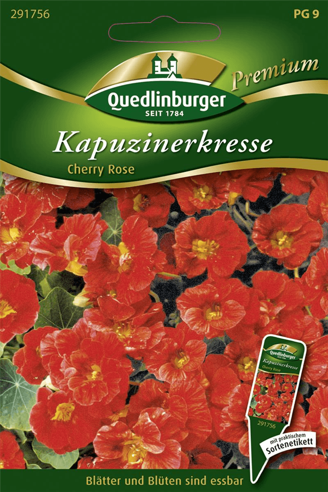 Kapuzinerkressesamen 'Jewel Cherry Rose' - Quedlinburger Saatgut - Pflanzen > Saatgut > Blumensamen > Blumensamen, einjährig - DerGartenmarkt.de shop.dergartenmarkt.de