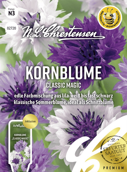 Kornblumensamen 'Classic Magic' - Chrestensen - Pflanzen > Saatgut > Blumensamen > Blumensamen, einjährig - DerGartenmarkt.de shop.dergartenmarkt.de