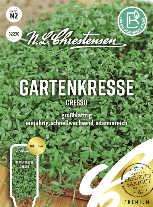 Kressesamen 'Cresso' - Chrestensen - Pflanzen > Saatgut > Kräutersamen > Kressesamen - DerGartenmarkt.de shop.dergartenmarkt.de