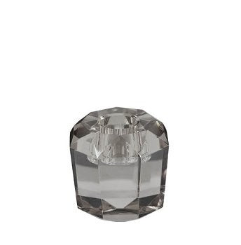 Kaheku Miano Kerzenhalter Kristall Smoke 6 × 6 × 6 cm – Produktansicht
