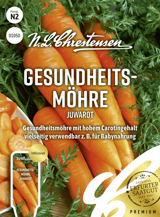 Möhresamen 'Juwarot' - Chrestensen - Pflanzen > Saatgut > Gemüsesamen > Möhrensamen - DerGartenmarkt.de shop.dergartenmarkt.de