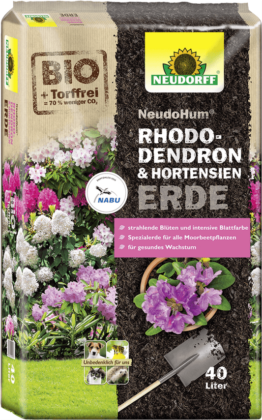 NeudoHum Rhododendron- und HortensienErde - NeudoHum - Gartenbedarf > Gartenerden > Spezialerden - DerGartenmarkt.de shop.dergartenmarkt.de