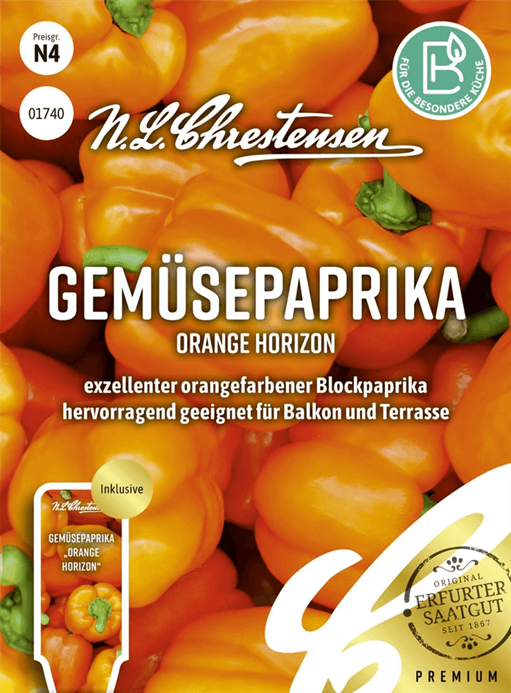 Paprikasamen 'Orange Horizon' - Chrestensen - Pflanzen > Saatgut > Gemüsesamen > Paprikasamen - DerGartenmarkt.de shop.dergartenmarkt.de