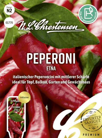 Peperonisamen 'Etna' - Chrestensen - Pflanzen > Saatgut > Gemüsesamen > Paprikasamen - DerGartenmarkt.de shop.dergartenmarkt.de