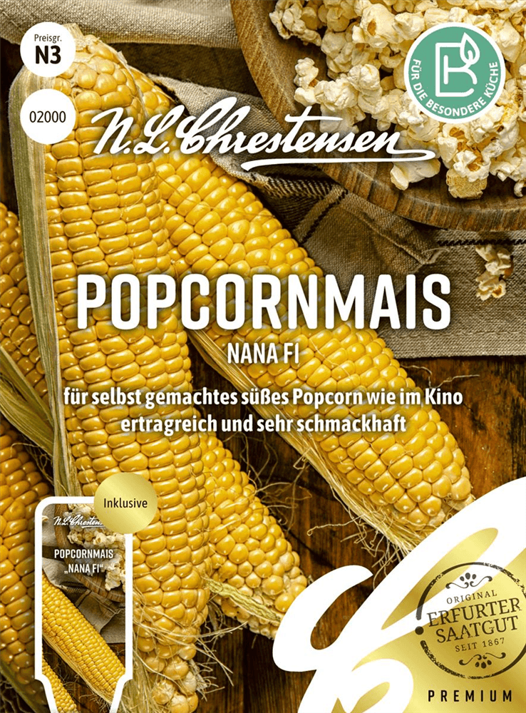 Popcornmaissamen 'Nana' - Chrestensen - Pflanzen > Saatgut > Gemüsesamen - DerGartenmarkt.de shop.dergartenmarkt.de
