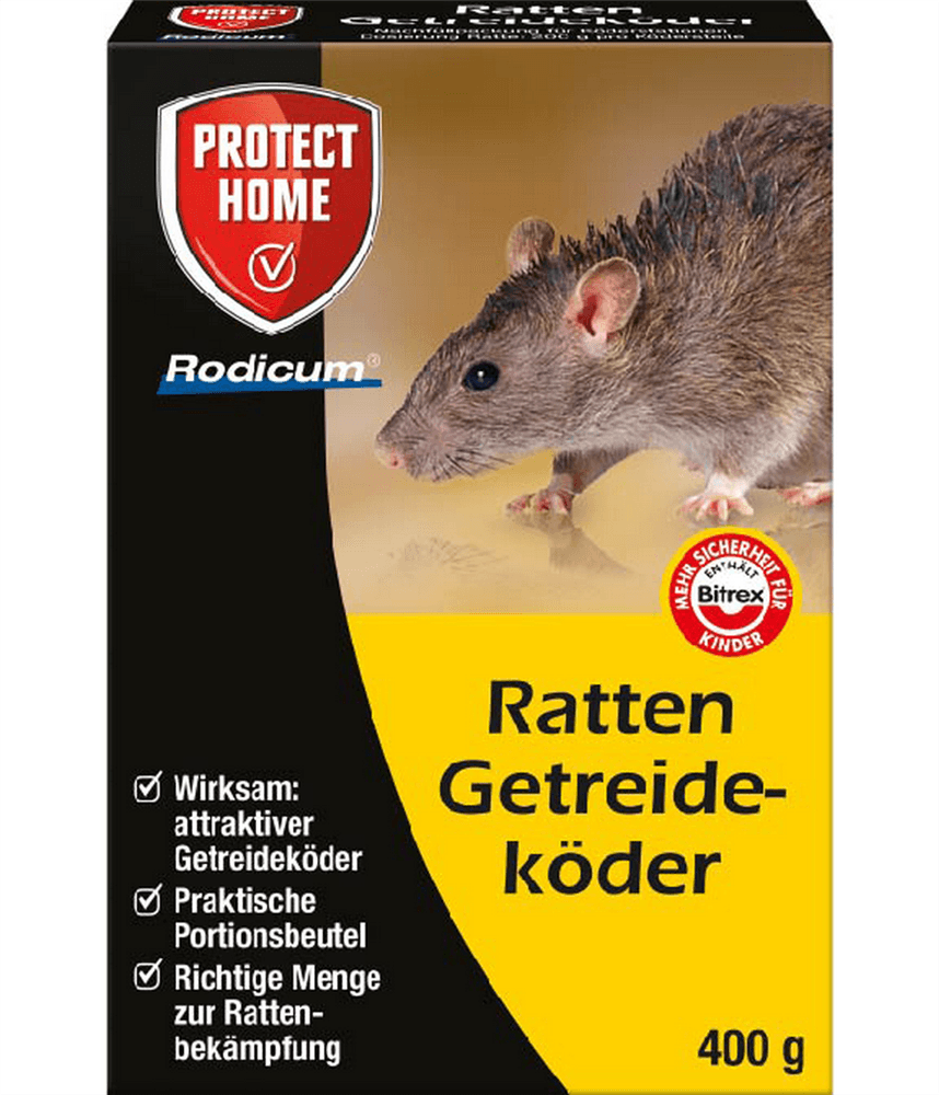 Protect Home Ratten Getreideköder Rodicum - Protect Home - Gartenbedarf > Schädlingsbekämpfung - DerGartenmarkt.de shop.dergartenmarkt.de