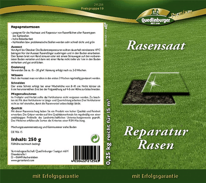 Reparaturrasen-Samen - Quedlinburger Saatgut - Pflanzen > Saatgut > Rasensamen - DerGartenmarkt.de shop.dergartenmarkt.de