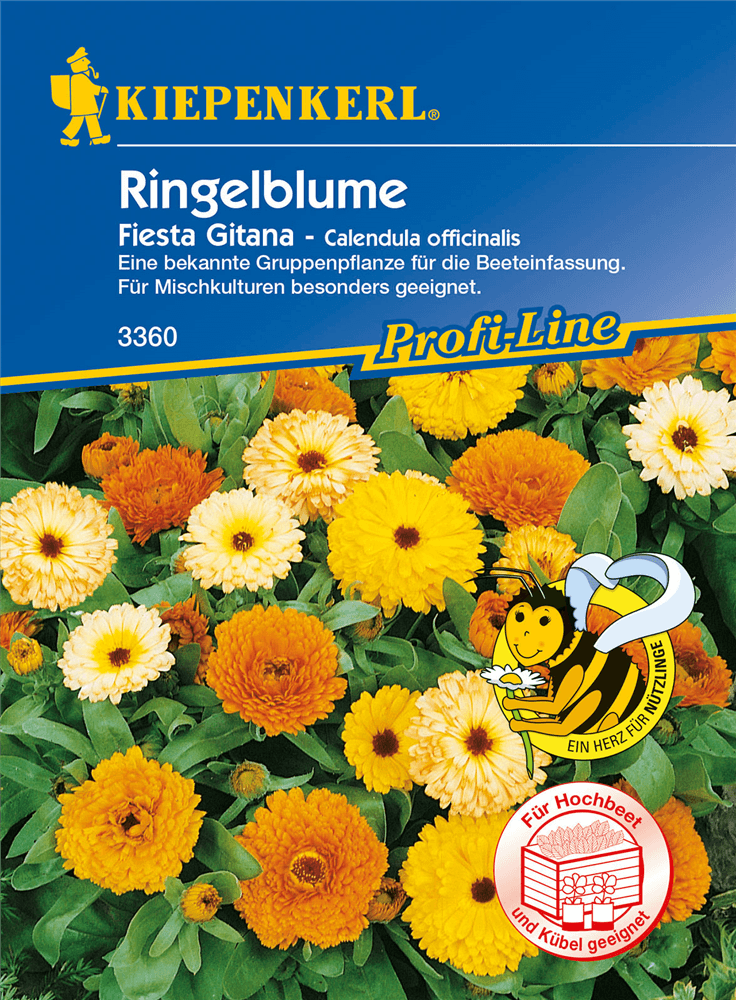 Ringelblume 'Fiesta Gitana' - Kiepenkerl - Pflanzen > Saatgut > Blumensamen - DerGartenmarkt.de shop.dergartenmarkt.de