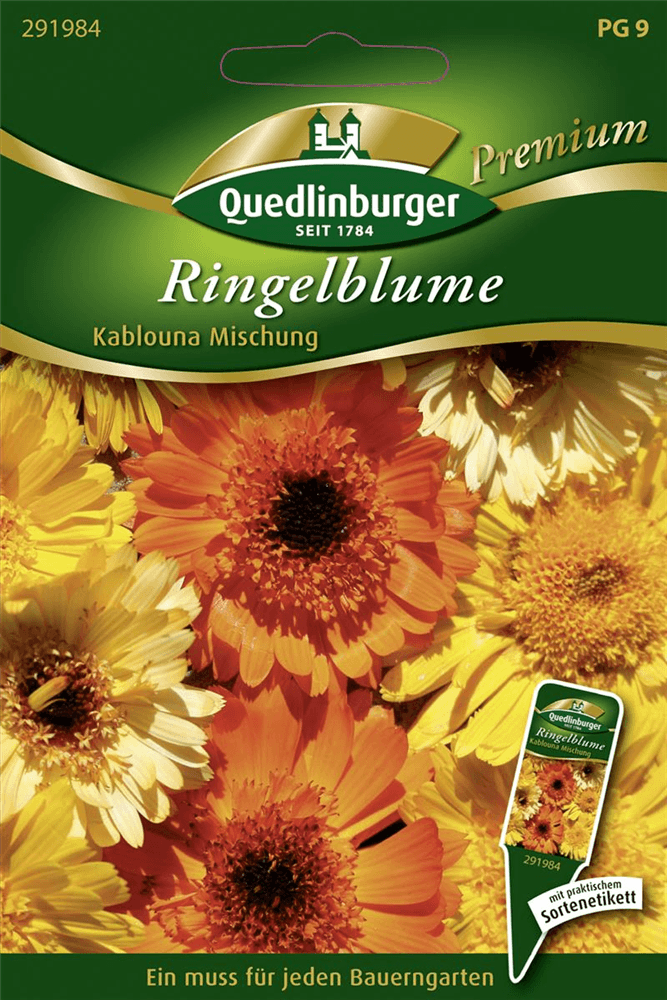 Ringelblumensamen 'Kablouna' - Quedlinburger Saatgut - Pflanzen > Saatgut > Blumensamen > Blumensamen, einjährig - DerGartenmarkt.de shop.dergartenmarkt.de