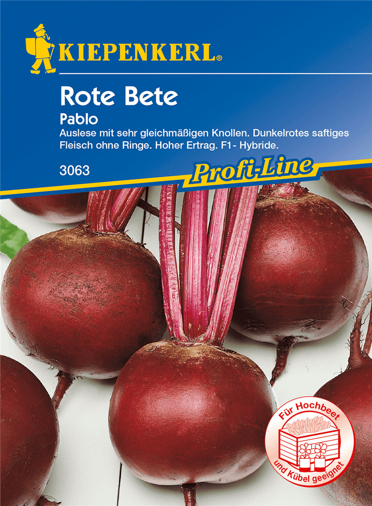 Rote Rübe 'Pablo' - Kiepenkerl - Pflanzen > Saatgut > Gemüsesamen > Rote Beete-Samen - DerGartenmarkt.de shop.dergartenmarkt.de