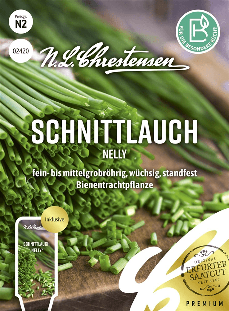 Schnittlauchsamen 'Nelly' - Chrestensen - Pflanzen > Saatgut > Kräutersamen > Schnittlauchsamen - DerGartenmarkt.de shop.dergartenmarkt.de