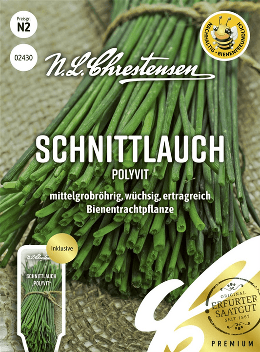 Schnittlauchsamen 'Polyvit' - Chrestensen - Pflanzen > Saatgut > Kräutersamen > Schnittlauchsamen - DerGartenmarkt.de shop.dergartenmarkt.de