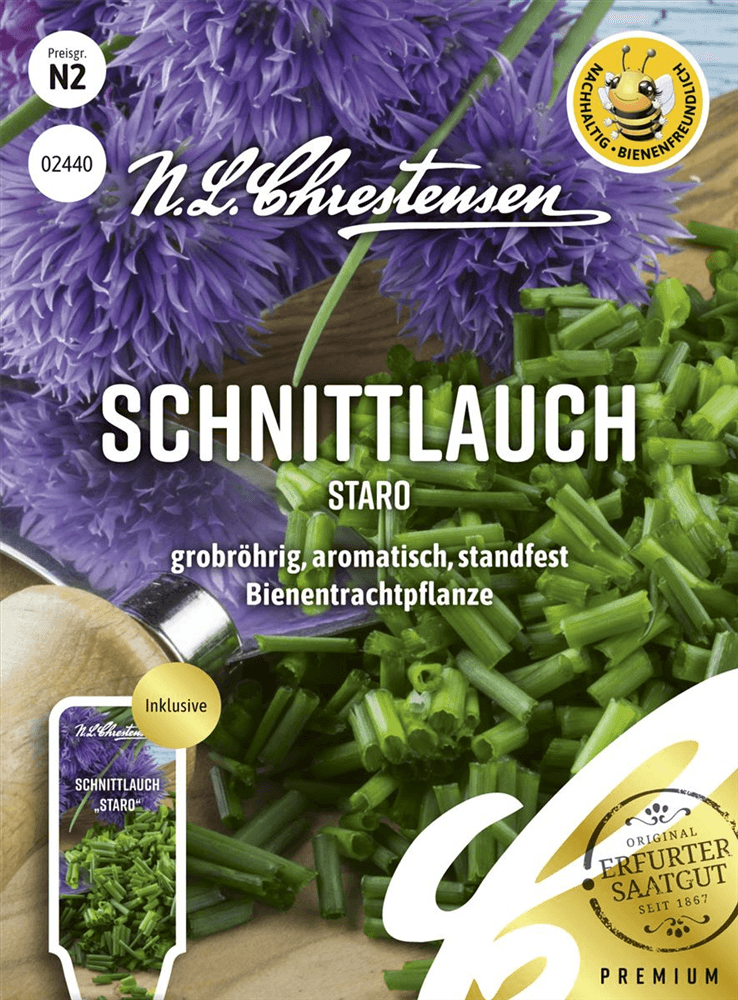 Schnittlauchsamen 'Staro' - Chrestensen - Pflanzen > Saatgut > Kräutersamen > Schnittlauchsamen - DerGartenmarkt.de shop.dergartenmarkt.de