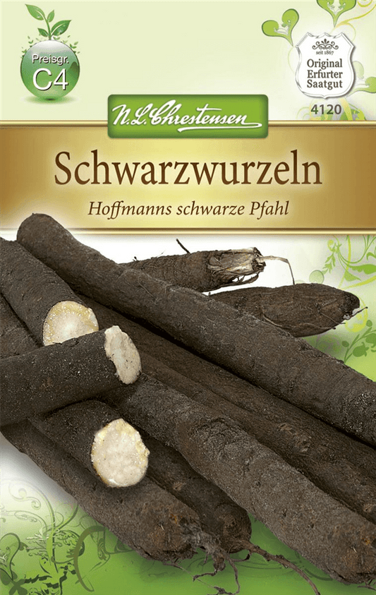 Schwarzwurzelsamen 'Hoffmanns schwarze Pfahl' - Chrestensen - Pflanzen > Saatgut > Gemüsesamen - DerGartenmarkt.de shop.dergartenmarkt.de