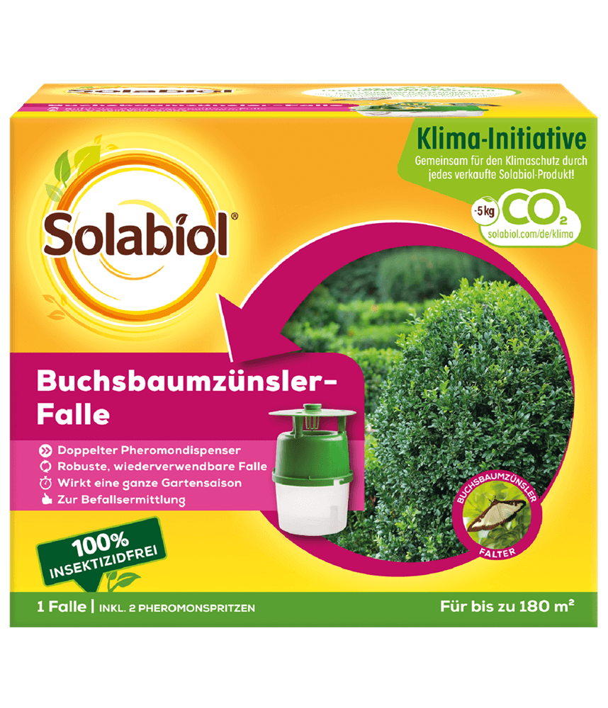 Solabiol® Buchsbaumzünslerfalle - Solabiol - Gartenbedarf > Pflanzenschutz - DerGartenmarkt.de shop.dergartenmarkt.de