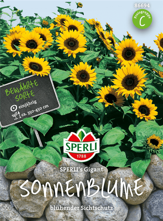 Sonnenblume 'Gigant' - Sperli - Pflanzen > Saatgut > Blumensamen - DerGartenmarkt.de shop.dergartenmarkt.de
