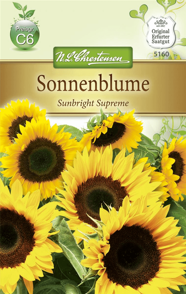 Sonnenblumensamen 'Sunbright' - Chrestensen - Pflanzen > Saatgut > Blumensamen > Blumensamen, einjährig - DerGartenmarkt.de shop.dergartenmarkt.de