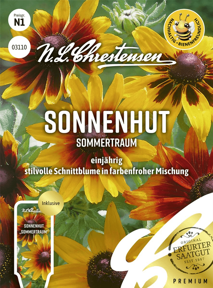 Sonnenhutsamen 'Sommertraum' - Chrestensen - Pflanzen > Saatgut > Blumensamen > Blumensamen, mehrjährig - DerGartenmarkt.de shop.dergartenmarkt.de