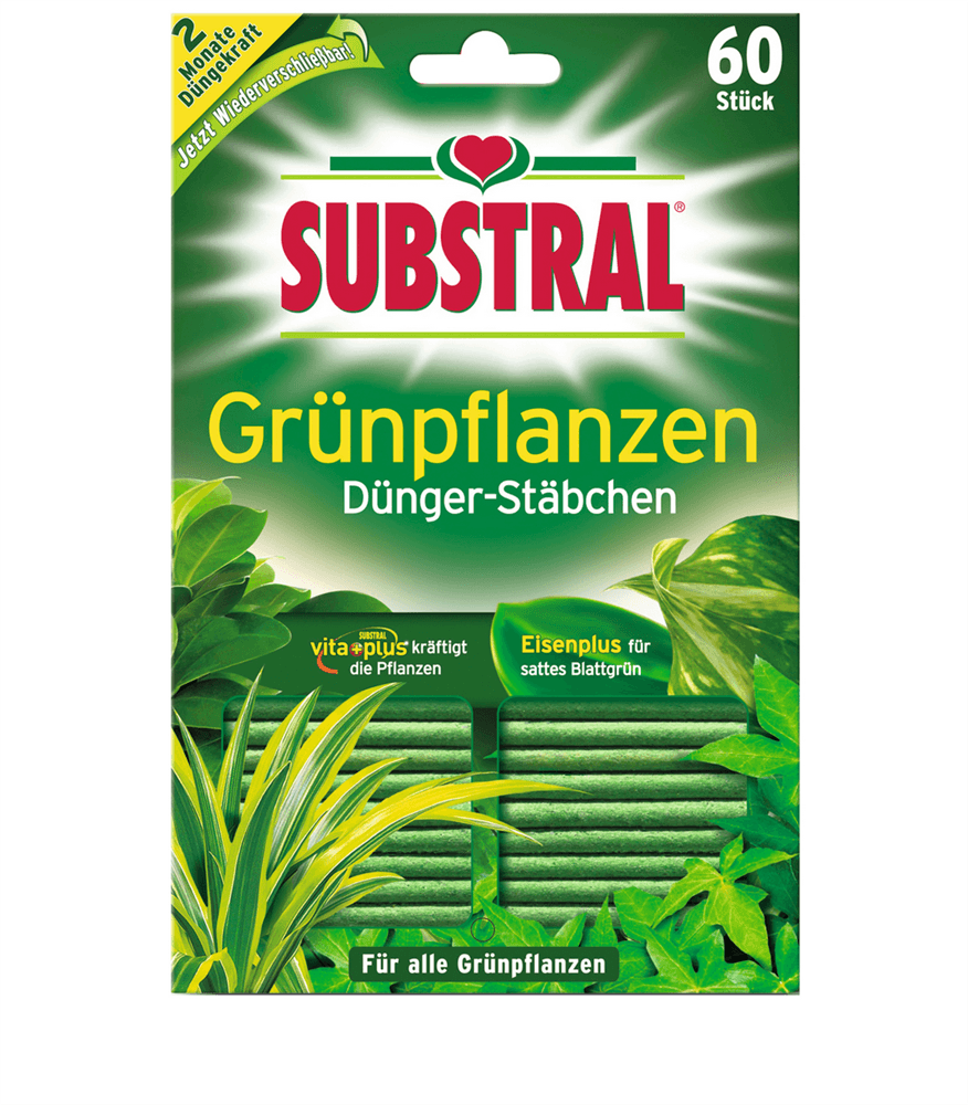Substral Dünger-Stäbchen für Grünpflanzen - Substral - Gartenbedarf > Dünger - DerGartenmarkt.de shop.dergartenmarkt.de