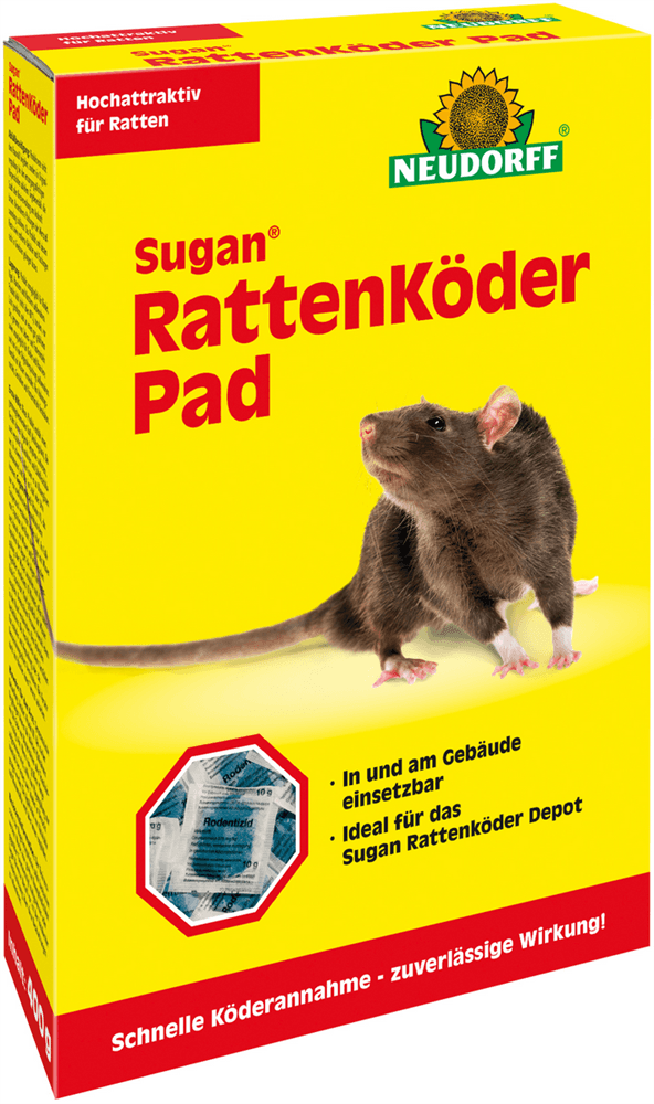 Sugan Rattenköder Pad - Sugan - Gartenbedarf > Schädlingsbekämpfung - DerGartenmarkt.de shop.dergartenmarkt.de