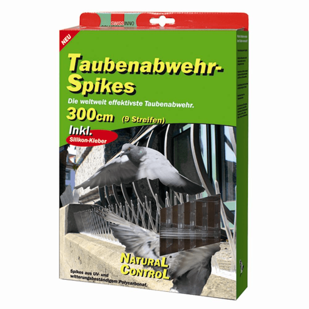 Swissinno Taubenabwehrspikes inkl. Silikonkleber, 300 cm - SWISSINNO - Gartenbedarf > Schädlingsbekämpfung - DerGartenmarkt.de shop.dergartenmarkt.de