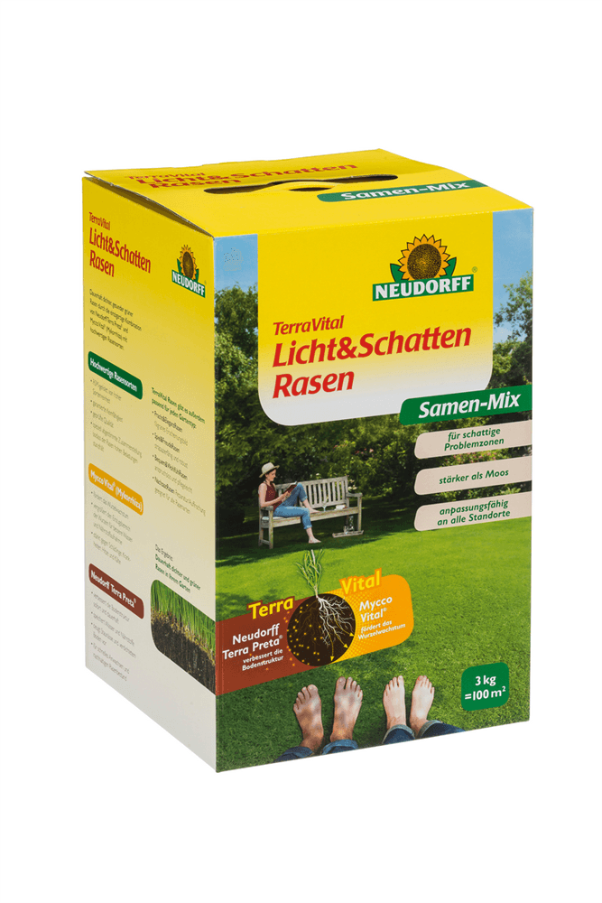TerraVital Licht&SchattenRasen Samen-Mix - Terra Vital - Pflanzen > Saatgut > Rasensamen - DerGartenmarkt.de shop.dergartenmarkt.de