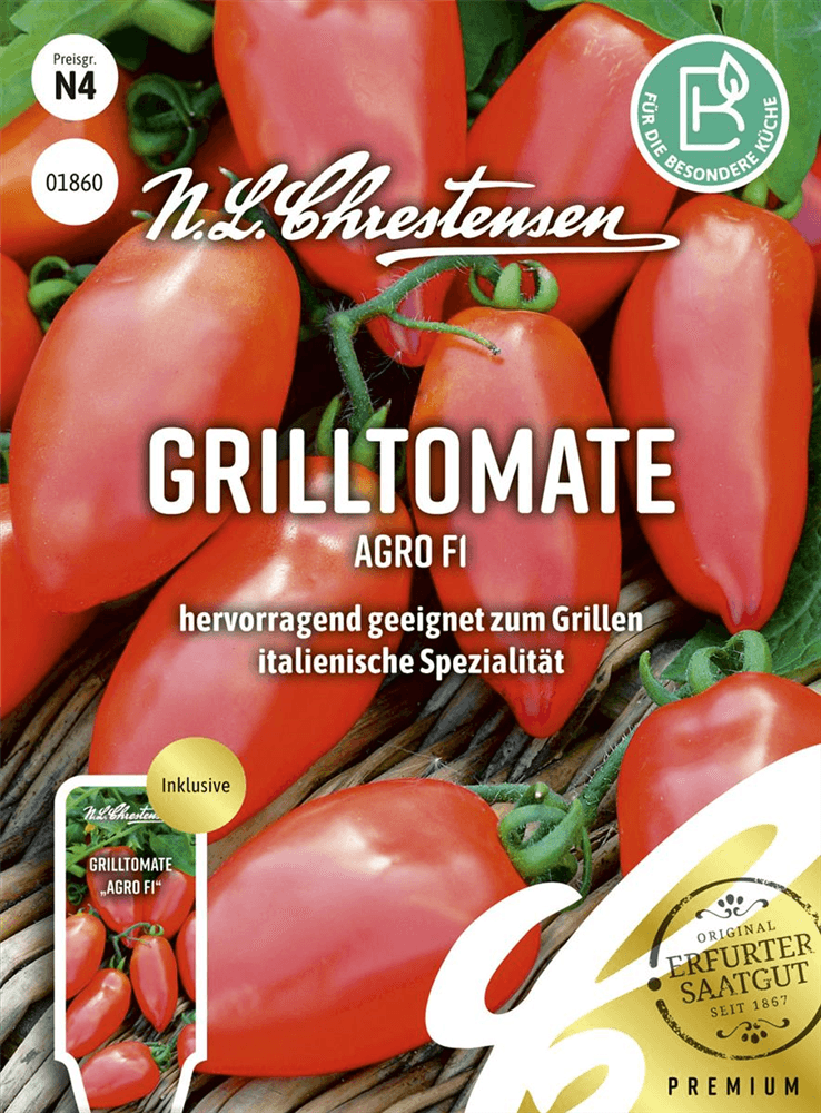 Tomatensamen 'Agro F1' - Chrestensen - Pflanzen > Saatgut > Gemüsesamen > Tomatensamen - DerGartenmarkt.de shop.dergartenmarkt.de