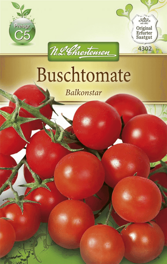 Tomatensamen 'Balkonstar' - Chrestensen - Pflanzen > Saatgut > Gemüsesamen > Tomatensamen - DerGartenmarkt.de shop.dergartenmarkt.de