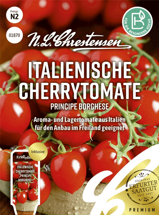 Tomatensamen 'Principe Borghese' - Chrestensen - Pflanzen > Saatgut > Gemüsesamen > Tomatensamen - DerGartenmarkt.de shop.dergartenmarkt.de