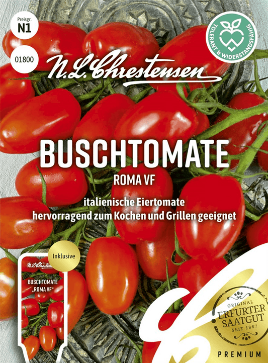 Tomatensamen 'Roma' - Chrestensen - Pflanzen > Saatgut > Gemüsesamen > Tomatensamen - DerGartenmarkt.de shop.dergartenmarkt.de