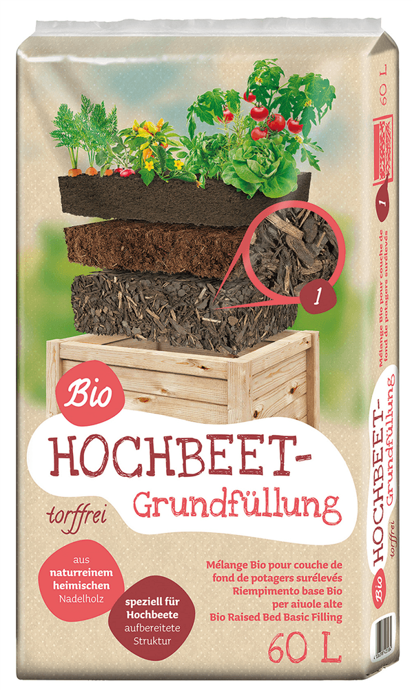 Universal Bio Hochbeet Grundfüllung - Floragard - Gartenbedarf > Gartenerden > Spezialerden - DerGartenmarkt.de shop.dergartenmarkt.de
