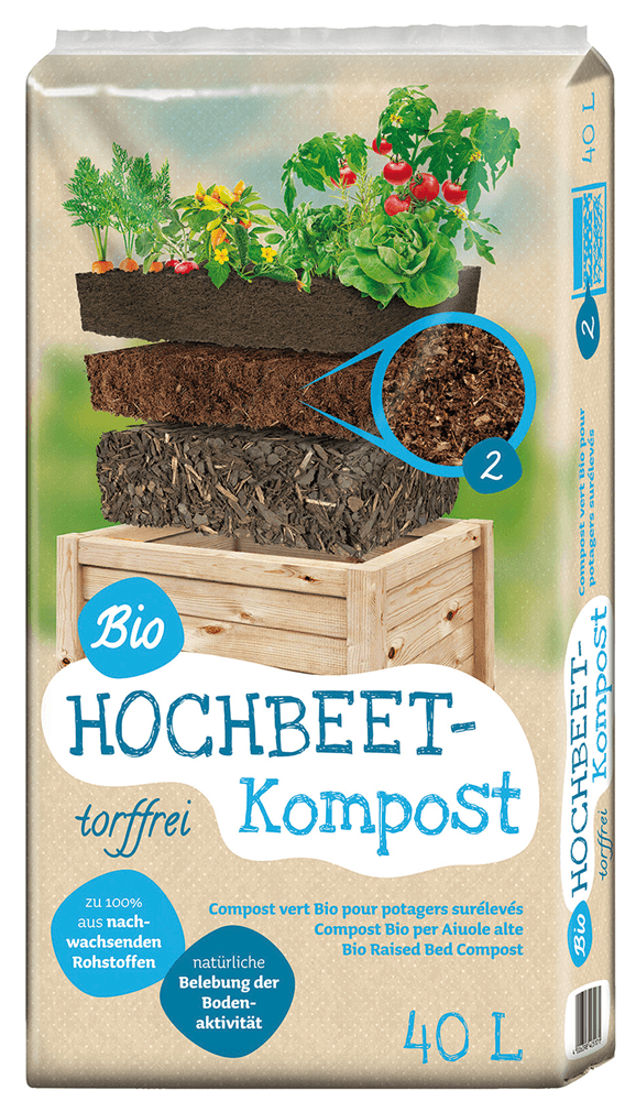Universal Bio Hochbeet Kompost - Floragard - Gartenbedarf > Gartenerden > Spezialerden - DerGartenmarkt.de shop.dergartenmarkt.de
