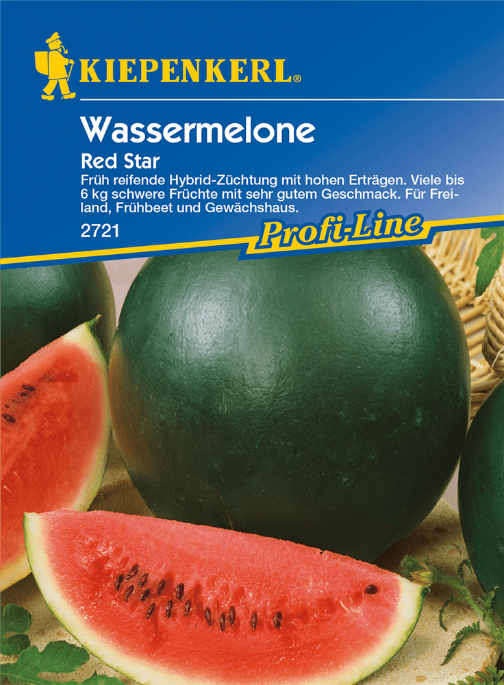 Wassermelone 'Red Star' - Kiepenkerl - Pflanzen > Saatgut > Obstsamen > Melonensamen - DerGartenmarkt.de shop.dergartenmarkt.de