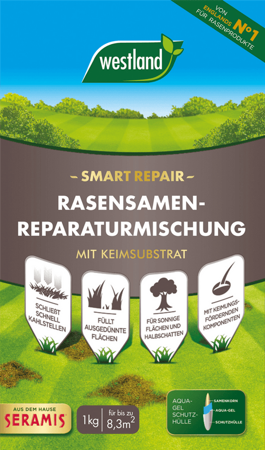 Westland Rasensamen Reparaturmischung "Smart Repair" 1 kg - Westland - Pflanzen > Saatgut > Rasensamen - DerGartenmarkt.de shop.dergartenmarkt.de