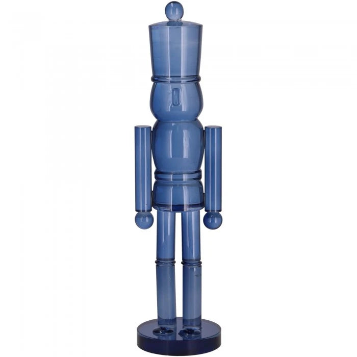 Vosteen Glas-Nussknacker Saide in Blau, Ø 8 × H 32 cm