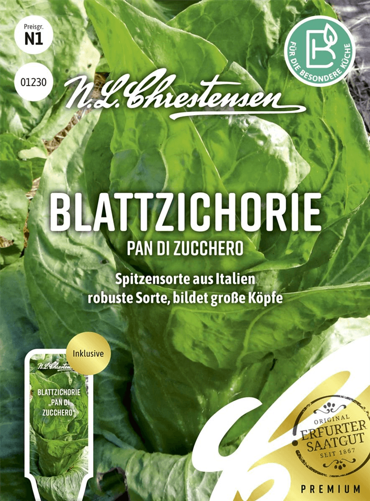 Zichoriensamen 'Zuckerhut' - Chrestensen - Pflanzen > Saatgut > Gemüsesamen > Salatsamen - DerGartenmarkt.de shop.dergartenmarkt.de