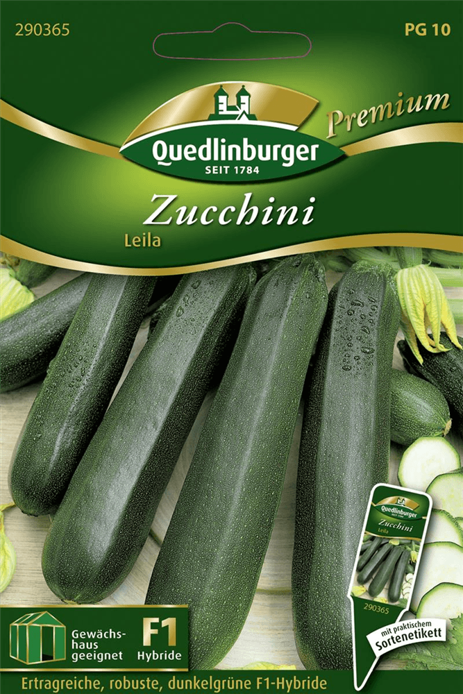 Zucchinisamen 'Leila F1' - Quedlinburger Saatgut - Pflanzen > Saatgut > Gemüsesamen > Zucchinisamen - DerGartenmarkt.de shop.dergartenmarkt.de