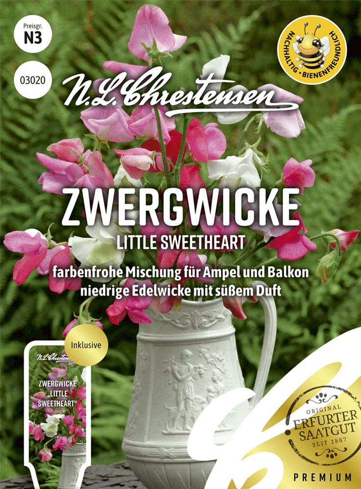Zwergwickensamen 'Little Sweetheart' - Chrestensen - Pflanzen > Saatgut > Blumensamen > Blumensamen, einjährig - DerGartenmarkt.de shop.dergartenmarkt.de